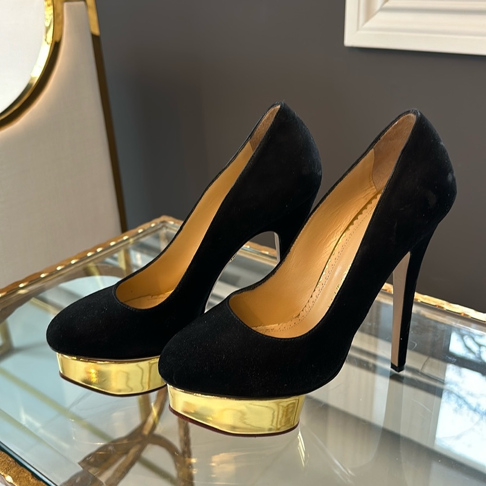 Charlotte Olympia Dolly Platform Black Size 37.5